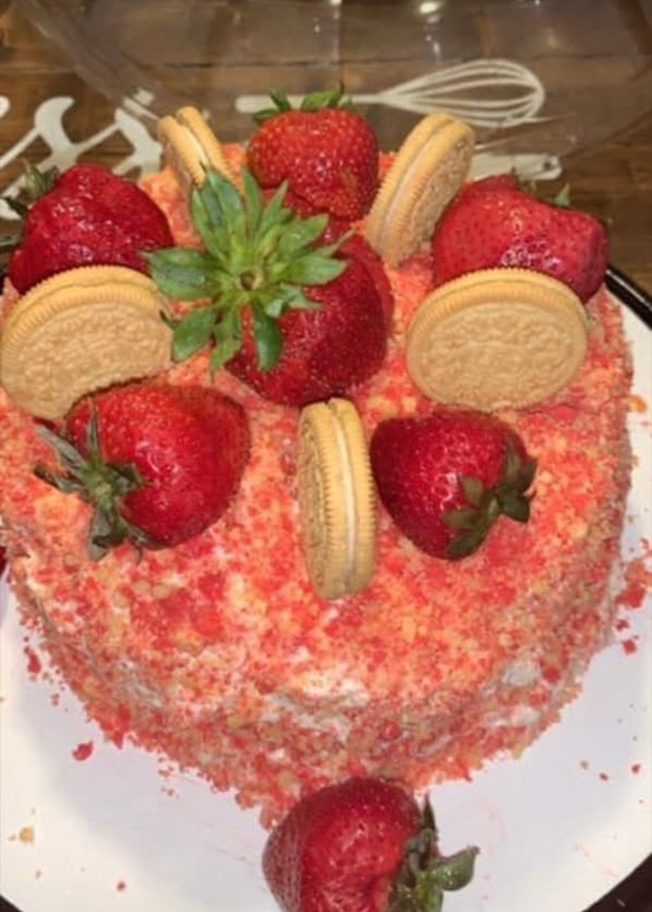8in Strawberry Crunch Cake